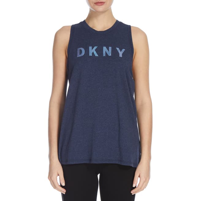 DKNY Blue Tank With Logo