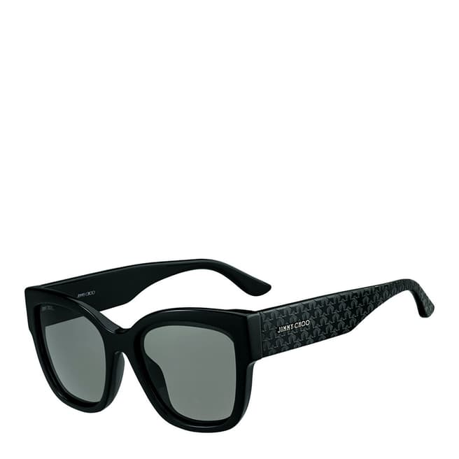 Jimmy Choo Women's Black/Dark Grey Shaded Roxie Sunglasses 55mm