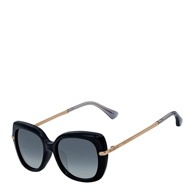 Jimmy Choo Women's Black Gold Copper/Dark Grey Gradient Ludi Sunglasses 53mm