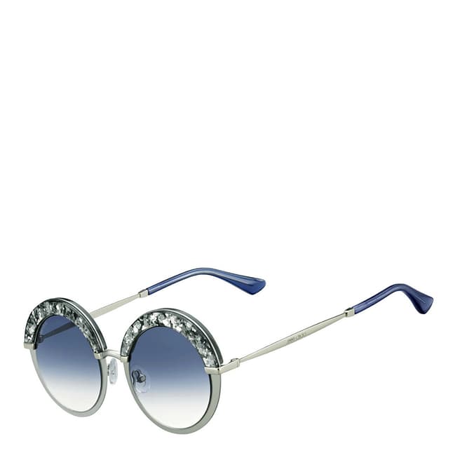 Jimmy Choo Women's Matte Pale Gold Silver/Blue Shaded Gotha Sunglasses 50mm