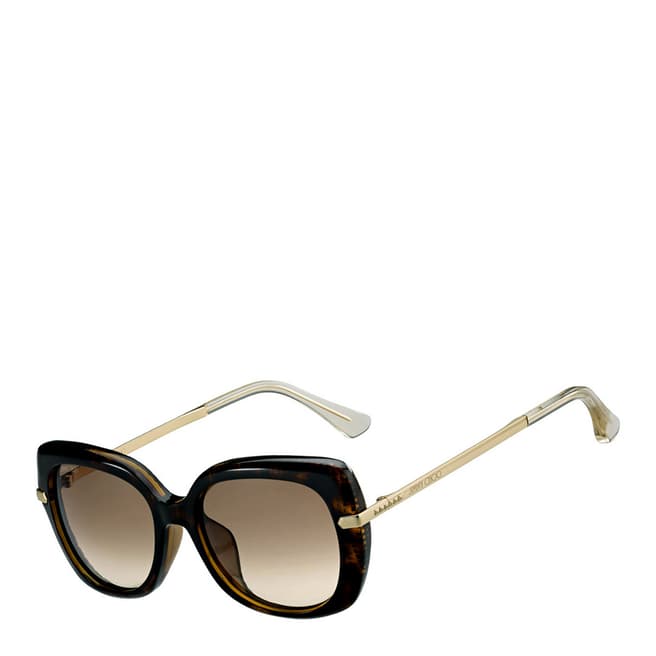 Jimmy Choo Women's Rose Gold/Brown Gradient Ludi Sunglasses 53mm