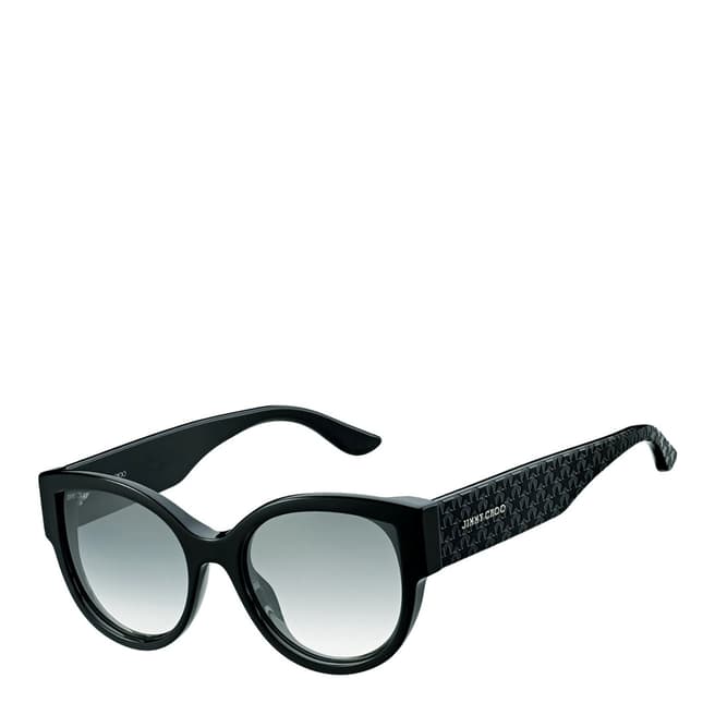 Jimmy Choo Women's Black/Dark Grey Shaded Pollie Sunglasses 55mm