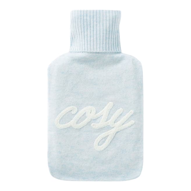 Pure Collection Blue Mist Cosy Toccato Hot water Bottle Cover