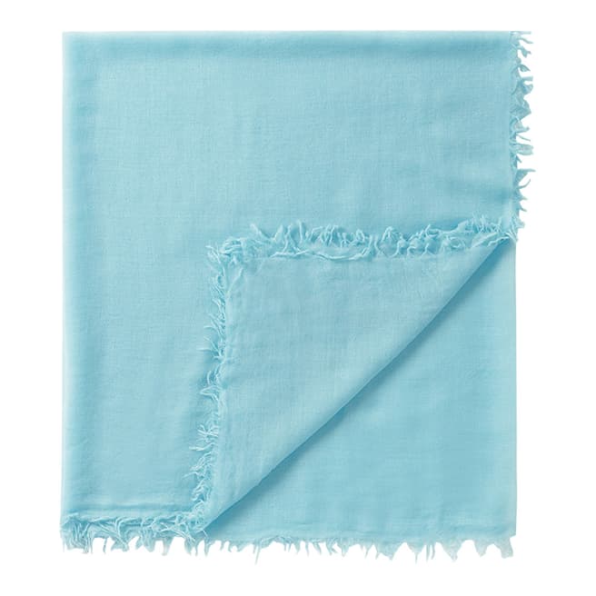 Pure Collection Ocean Blue Ultra Fine Cashmere Scarf