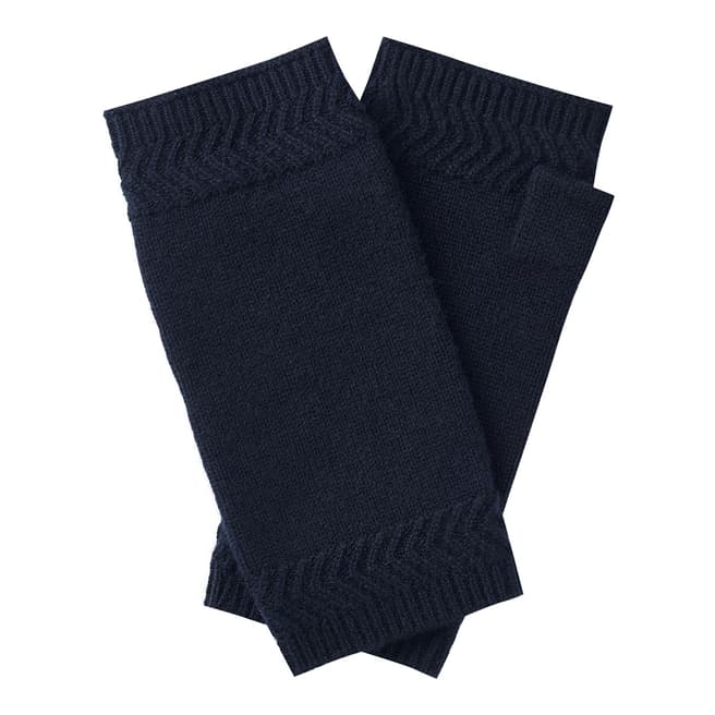 Pure Collection Navy Cashmere Mitt