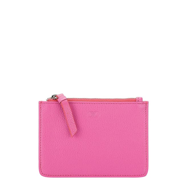 Pure Collection Bright Pink Leather Coin Purse