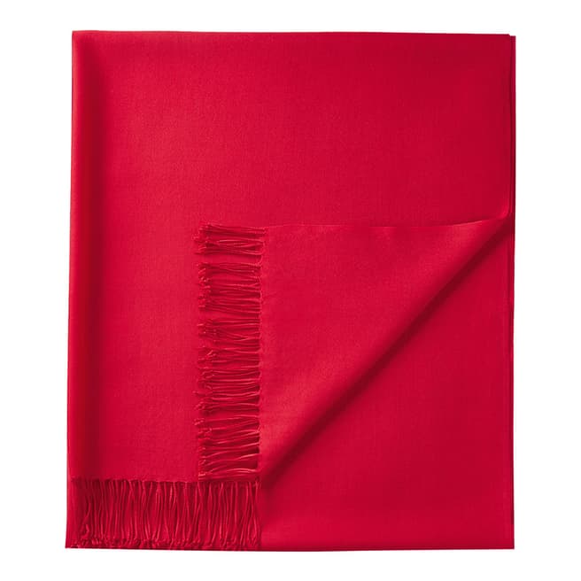 Pure Collection Pillarbox Red Pashmina Shawl