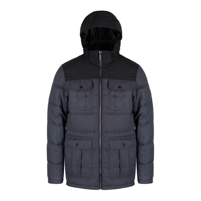 Regatta Grey/Black Arnault Hooded Jacket