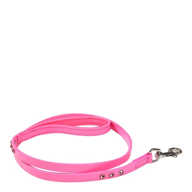 Hounds Pink Diamante Smooth Leather Lead