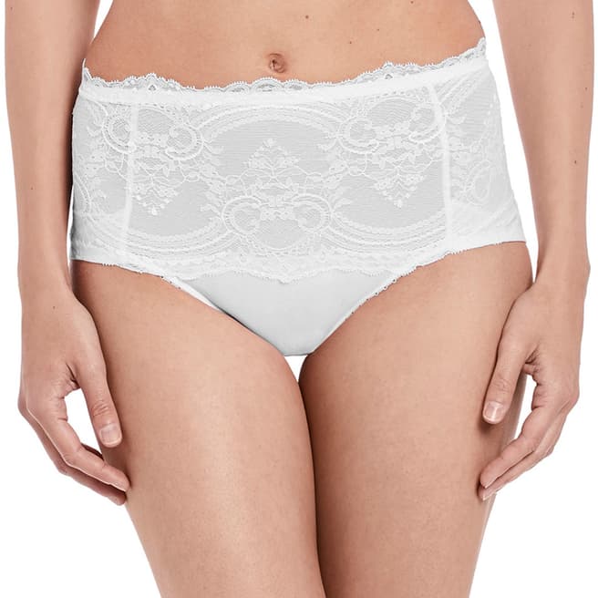 Wacoal White Chrystalle Control Brief