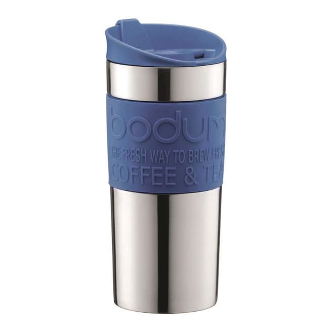 Bodum Denim Blue Stainless Steel Travel Mug, 350ml