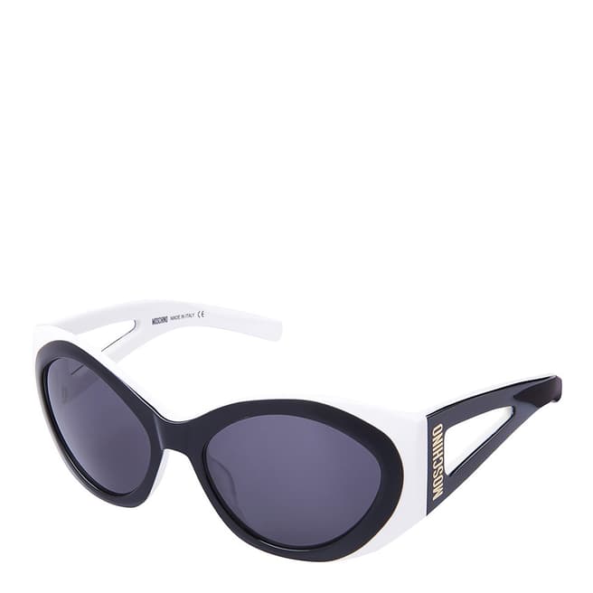 Moschino Men's Black/White Love Moschino Sunglasses 57mm