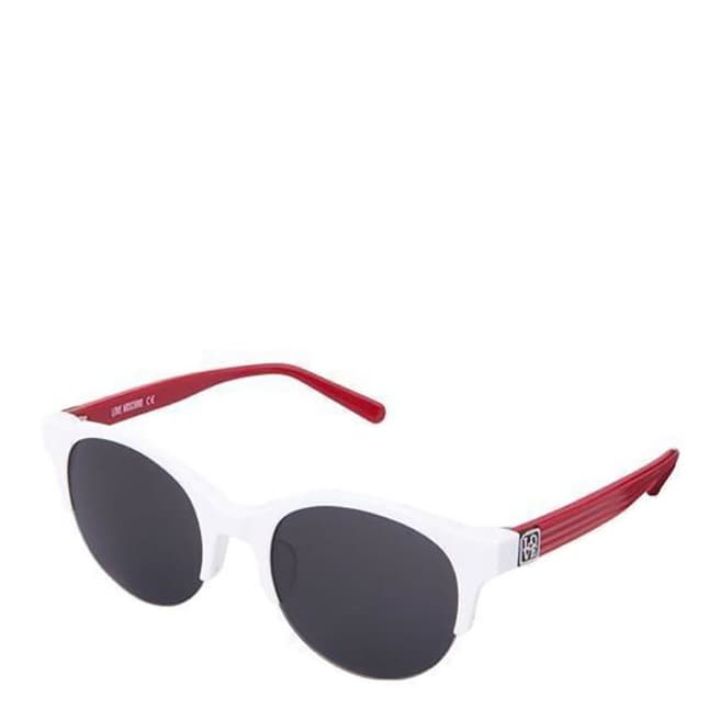 Love Moschino Men's White Love Moschino Sunglasses 52mm