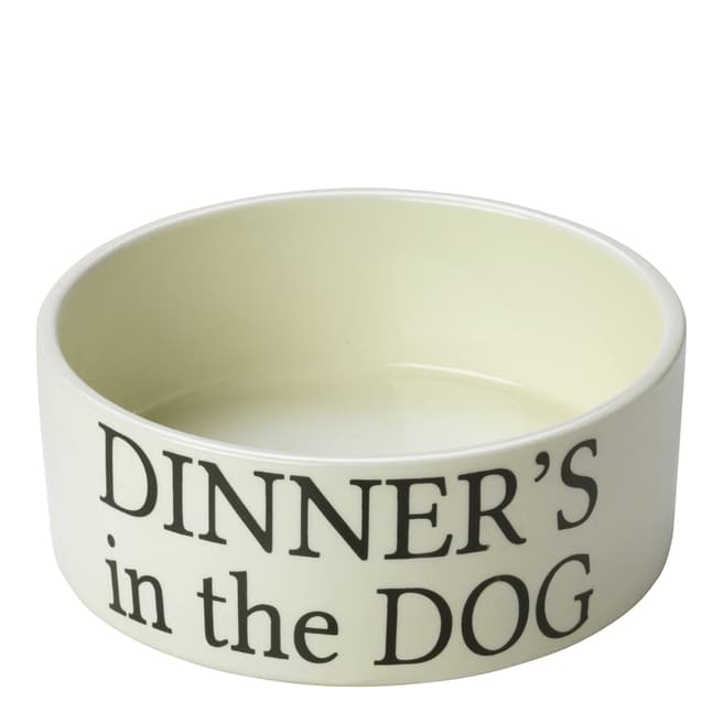 House Of Paws Cream L Dinners In The Dog Bowl, 19x19cm