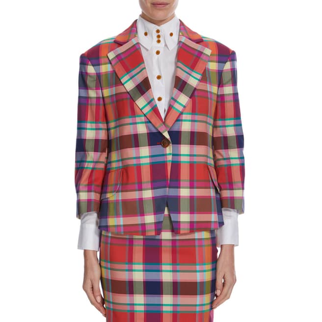 Vivienne Westwood Multi Check Princess Jacket