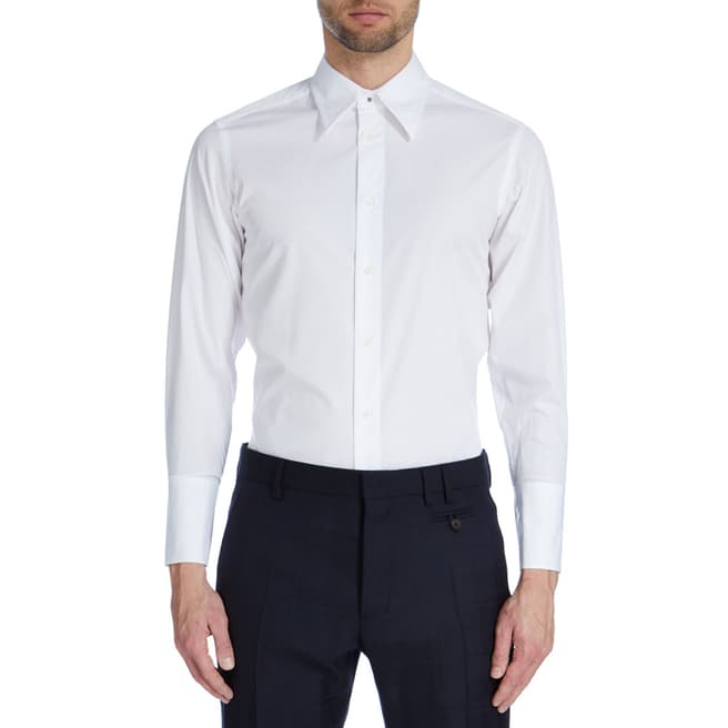 Vivienne Westwood White Cotton Changeable Collar Shirt