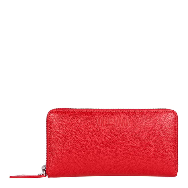 Vivienne Westwood Red Johanna Zip Round Wallet