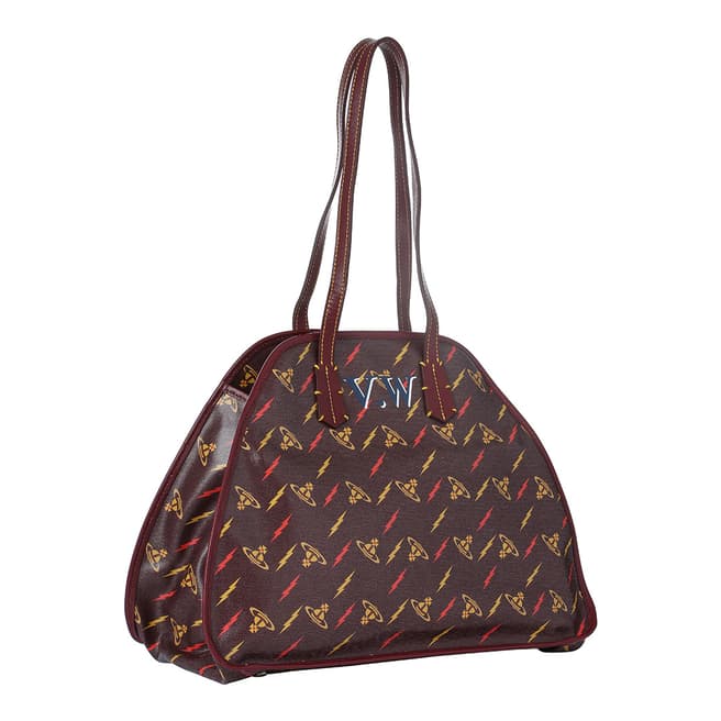 Vivienne Westwood Burgundy Colette Medium Handbag
