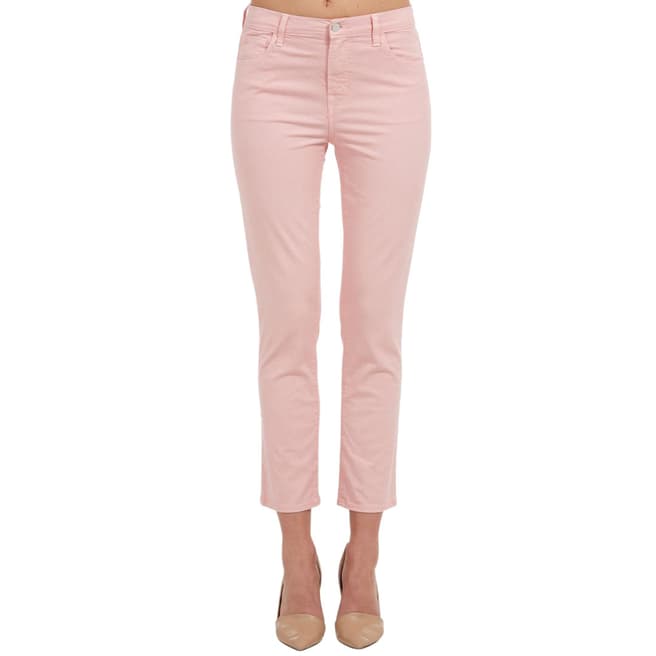 J Brand Light Pink Ruby Cigarette Stretch Jeans