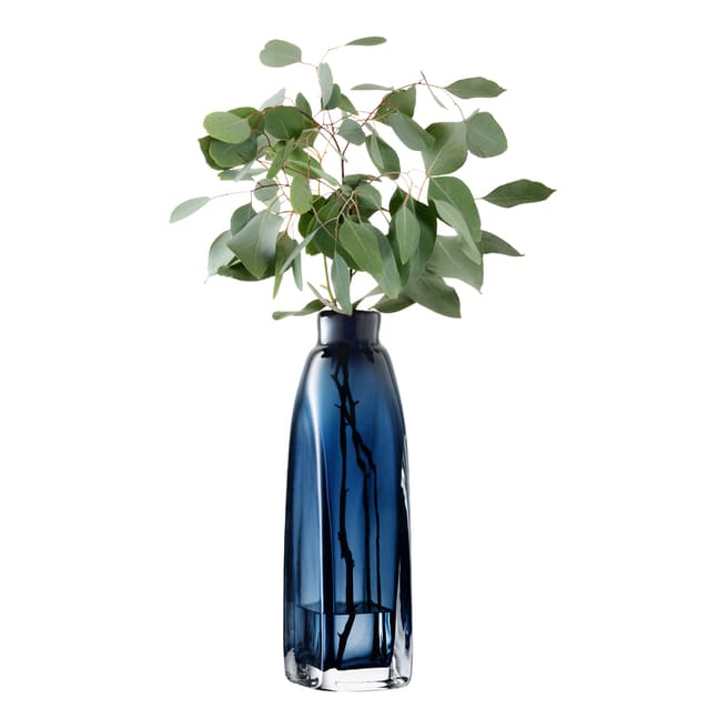 LSA Sapphire Blue Taffeta Vase 38cm