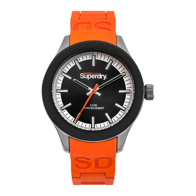 Superdry Orange Silicone  Bracelet Strap Watch