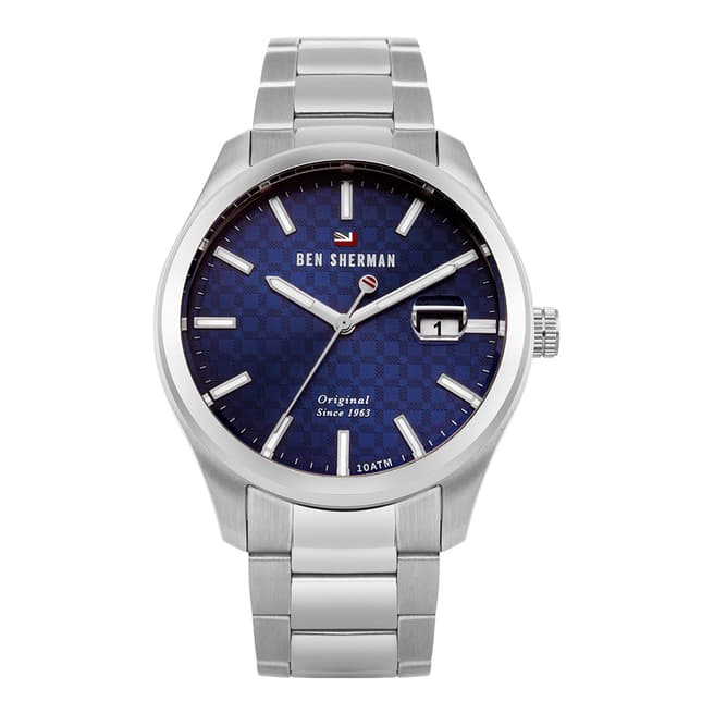 Ben Sherman Ronnie Polished/Brushed Navy Sunray Dial Watch