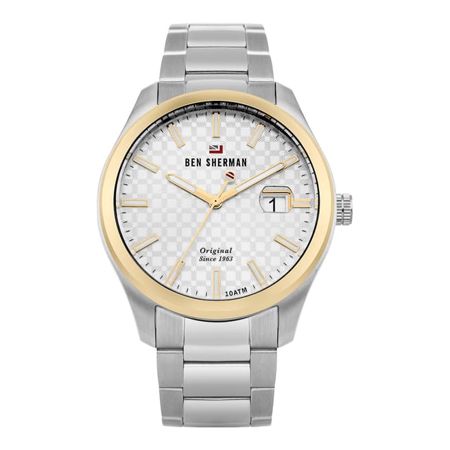 Ben Sherman Ronnie Polished/Brushed Silver Sunray Dial Watch