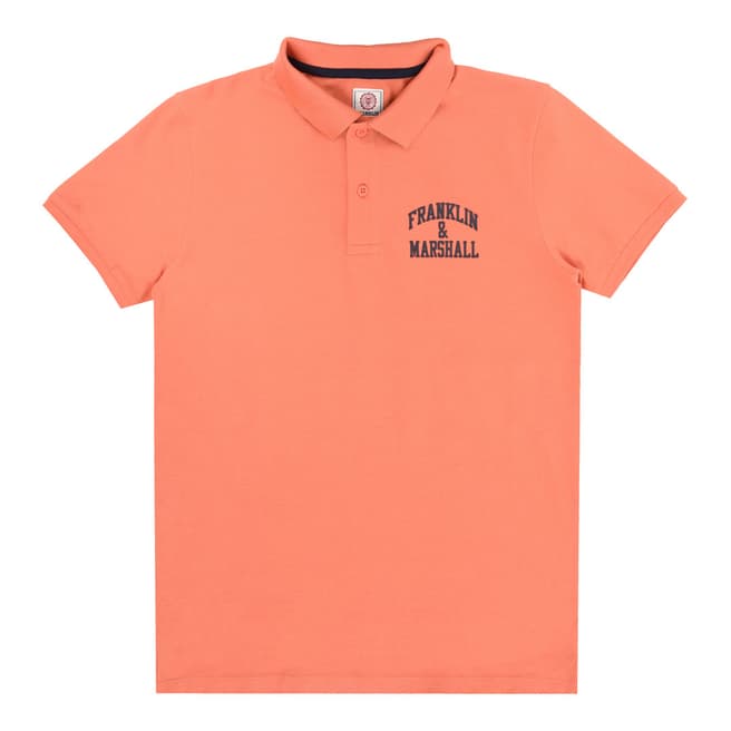 Franklin & Marshall Ember Glow Core Logo Polo T Shirt