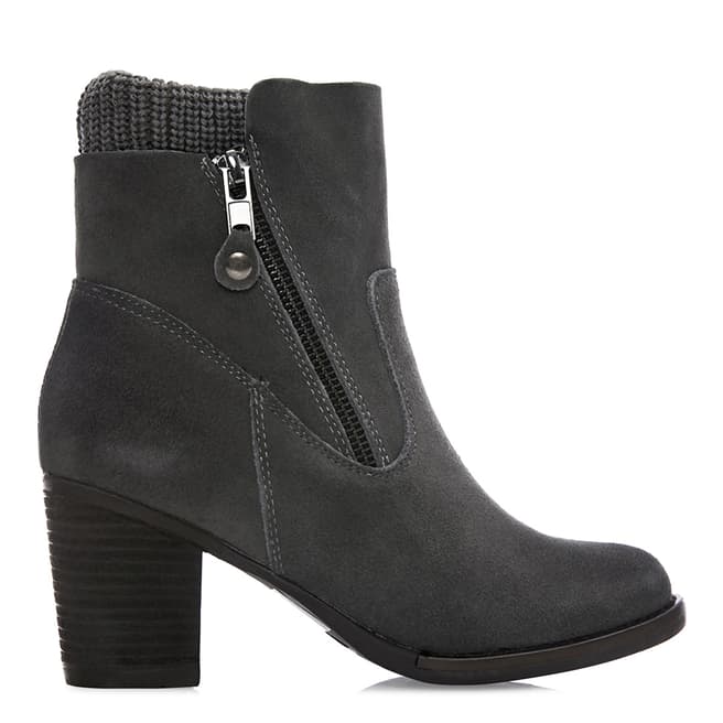 Moda in Pelle Grey Suede Breadi Ankle Boots 
