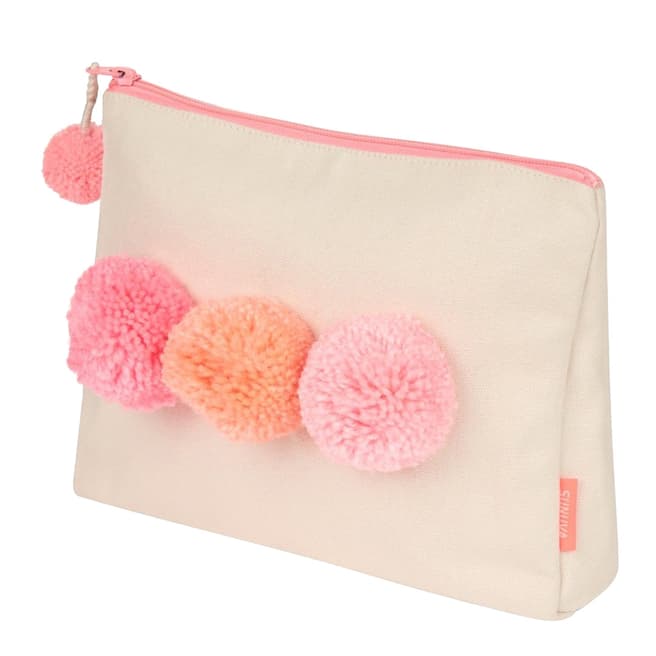 Sunuva Pink Pompom Wash Bag