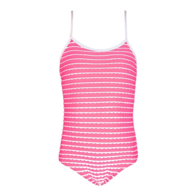 Sunuva Girls Pink Scallop Swimsuit