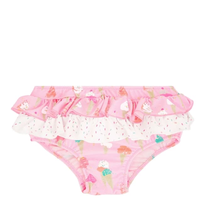 Sunuva Baby Girls Pink Ice Cream Frill Nappy Pant