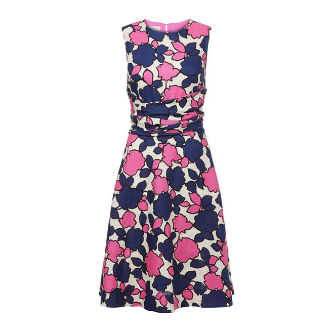Hobbs London Natural/Floral Colwyn Twitchill Dress