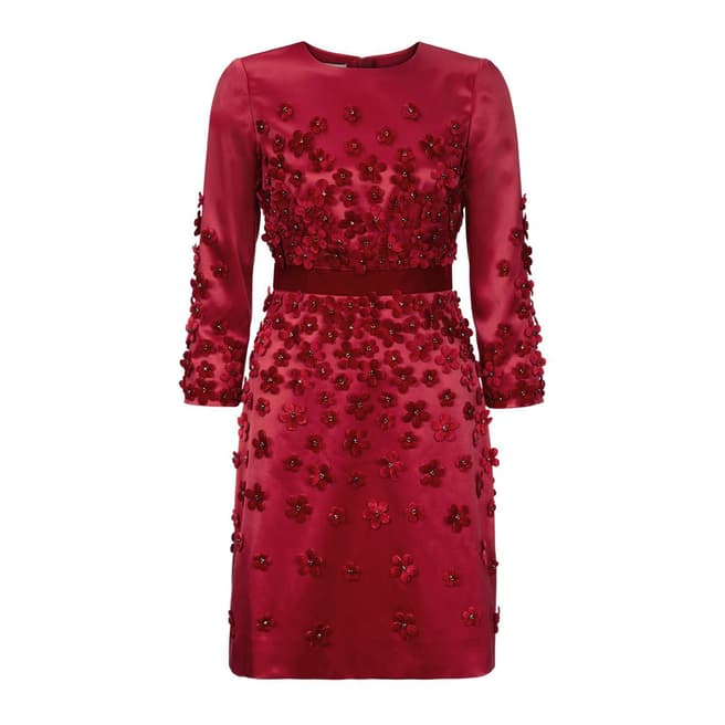 Hobbs London Red Floral Lavinia Dress