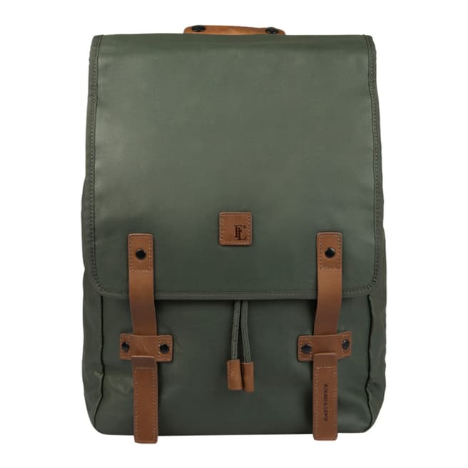 Forbes & Lewis Racing Green/Brown Lincoln Backpack