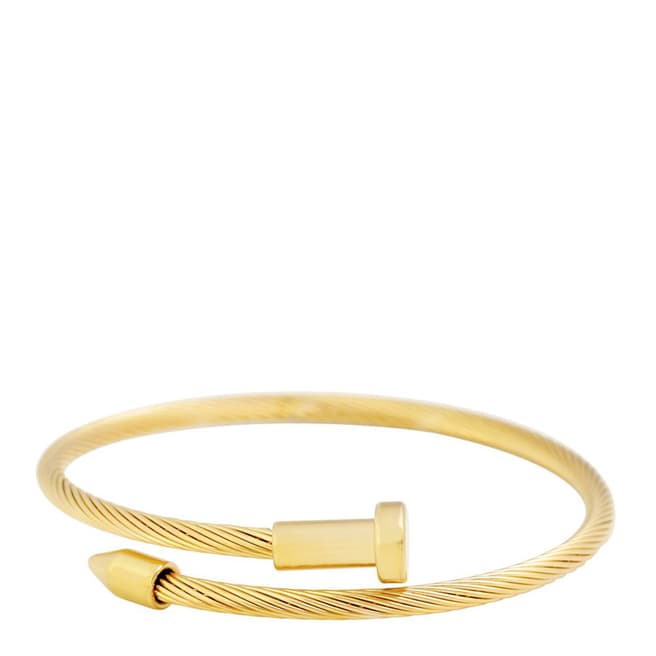 Chloe Collection by Liv Oliver Gold Nail Head Bangle