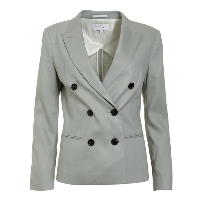 Reiss Warm Grey Maddie Tailored Jacket
