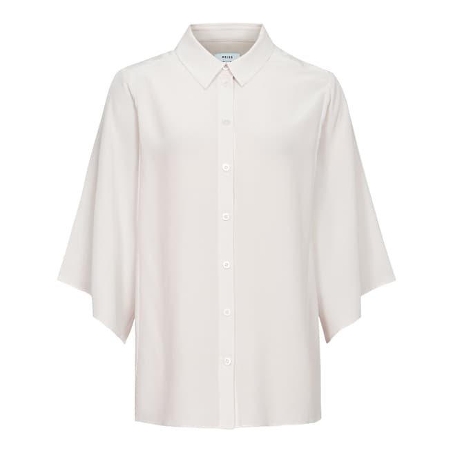 Reiss Ivory Guila Wide Sleeve Shirt