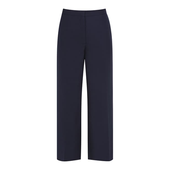 Reiss Navy Faulkner Cropped Trousers