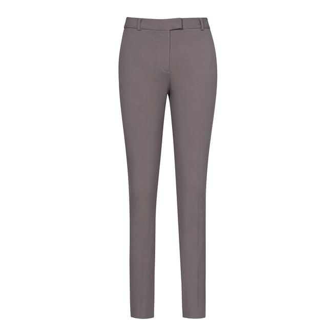 Reiss Black Joanne Cropped Tailored Trousers