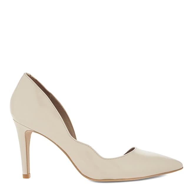 Reiss Nude Bardot Suede Heeled Courts