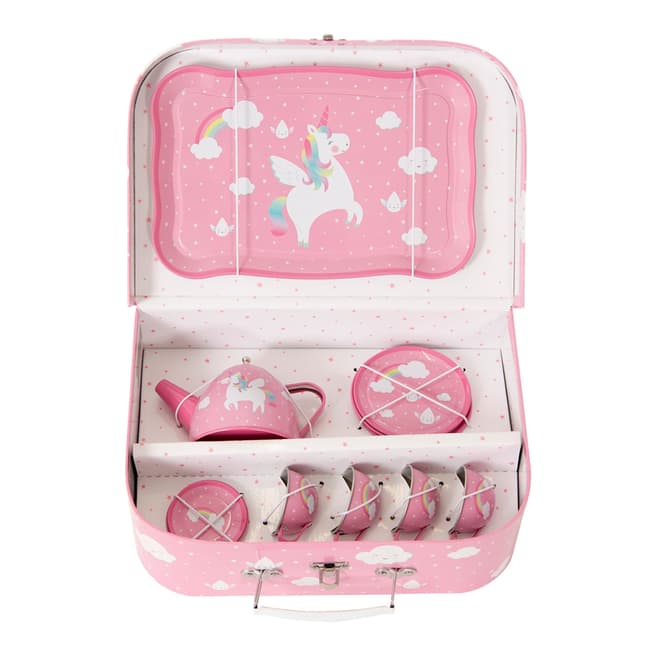 Sass & Belle Rainbow Unicorn Picnic Box Tea Set