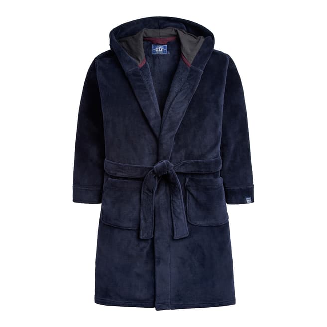 Joules Navy Cosy Time Dressing Gown