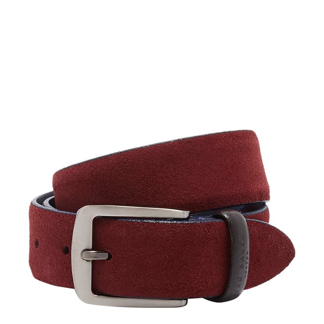 Ted Baker Red Chatts Suede Belt
