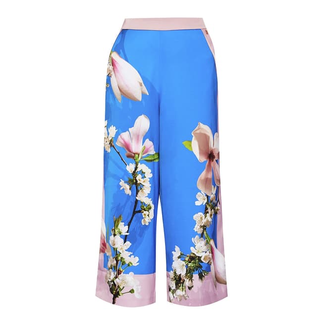Ted Baker Bright Blue Debbae Harmony Wide Leg Culottes