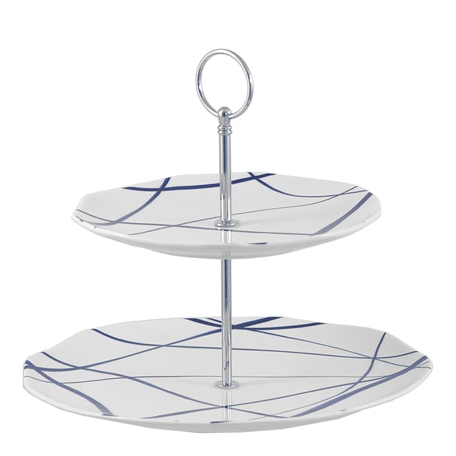 Rose & Tulipani Blue 2 Layers Fruit Stand Lines