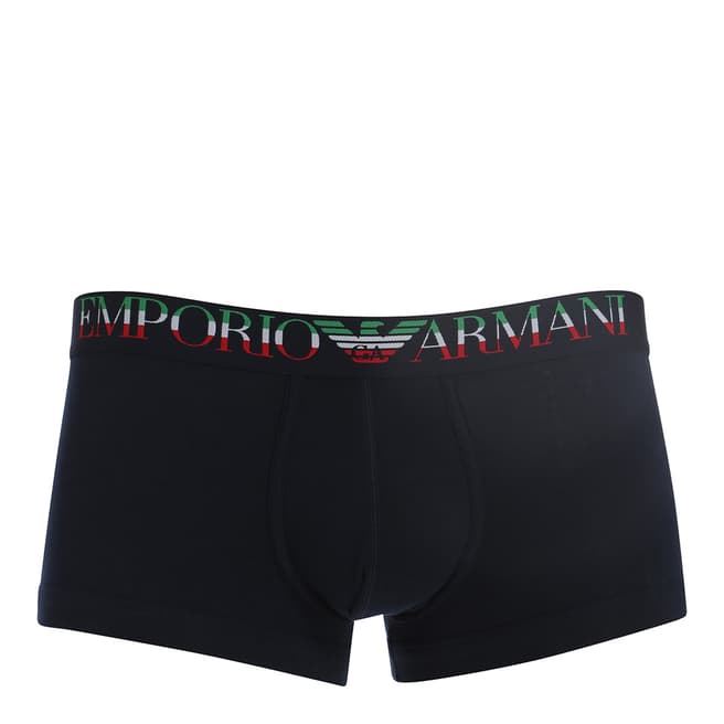 Armani Marine Blue 1 Pack Knit Boxer Short
