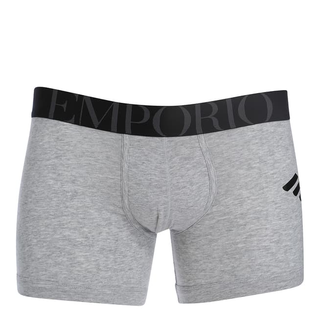Armani Melange Grey 1 Pack Knit Boxer Short