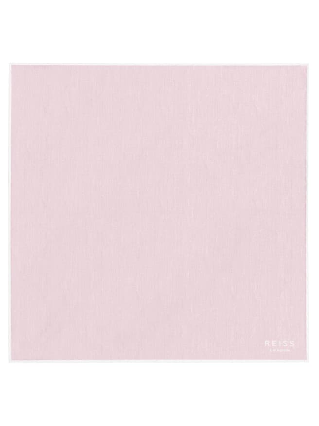 Reiss Pink Fernando Melange Silk Pocket Square