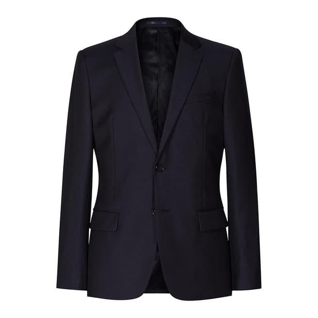 Reiss Navy Harry Modern Wool Suit Jacket